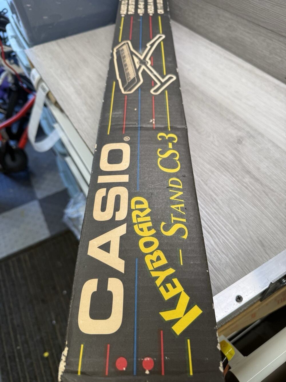 Vintage CASIO Keyboard Stand CS-3 In Original Box USA Made Fits 49-61 Key